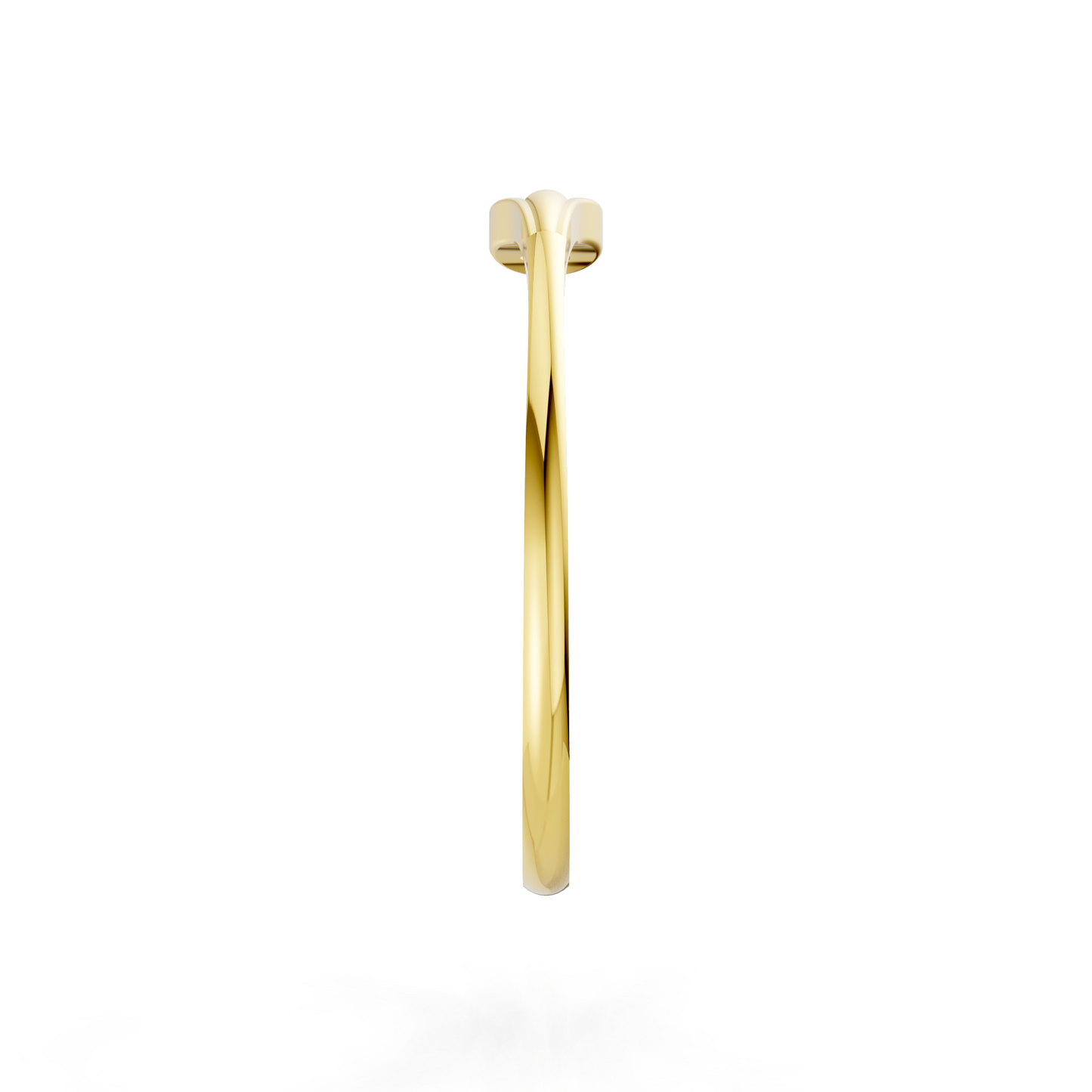 Golden Dewdrop Diamond Ring