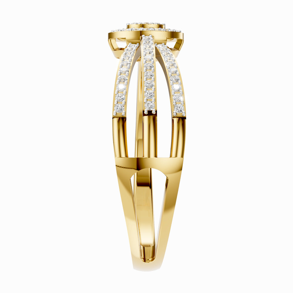 Oval Trinity Diamond Ring