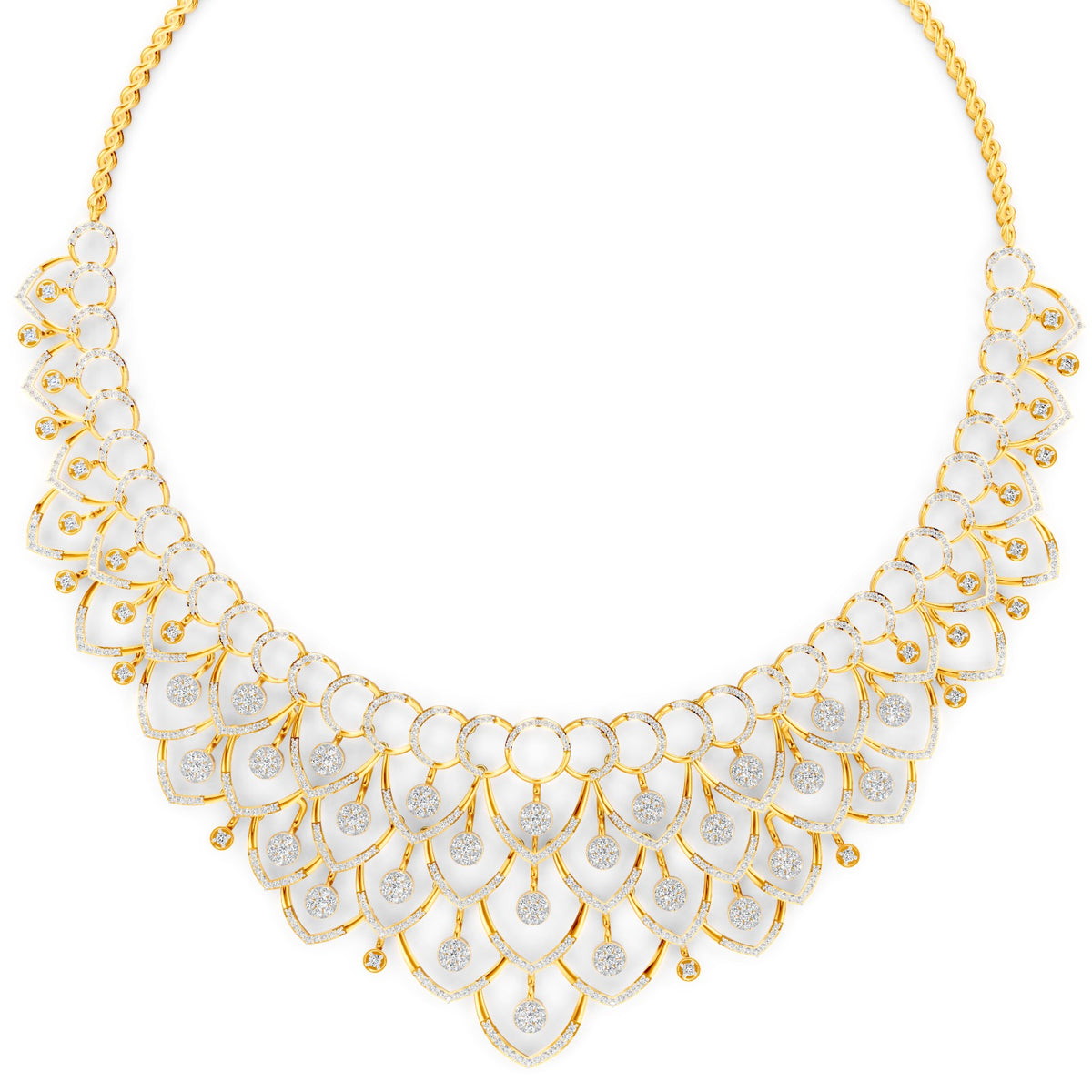 Celestial Cascade Diamond Necklace
