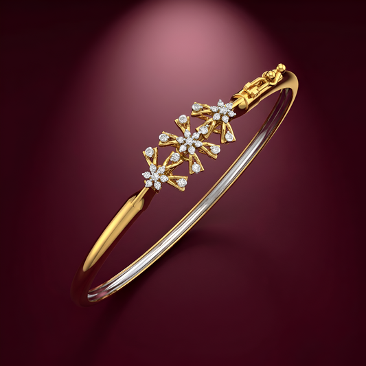 Blossom Trio Diamond Kada