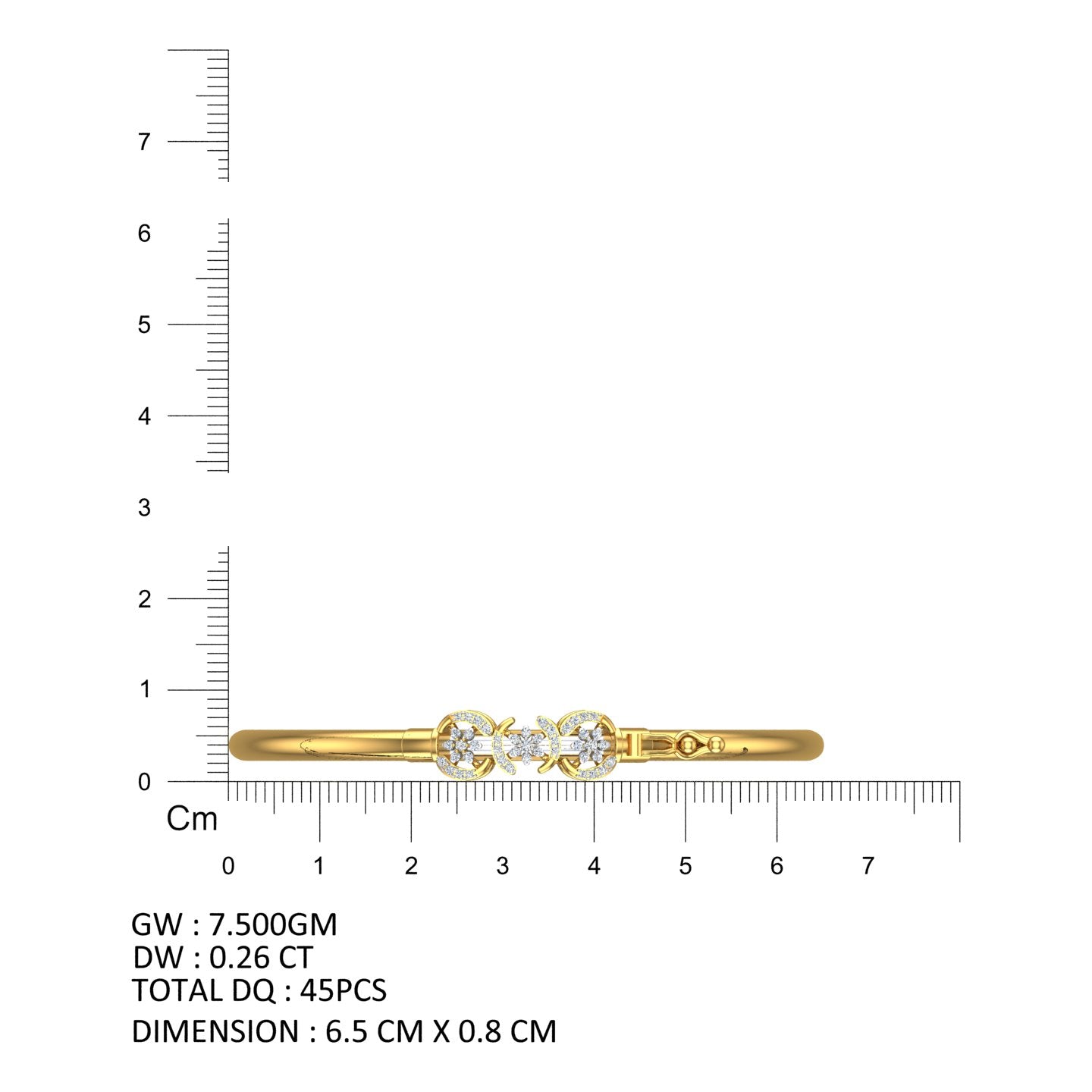 Array of Glimmer Diamond Noa Bangle