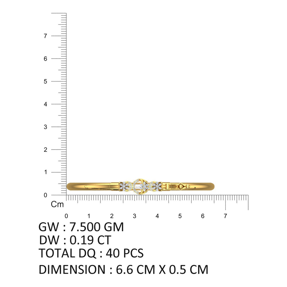 Celestial Bloom Diamond Noa Bangle