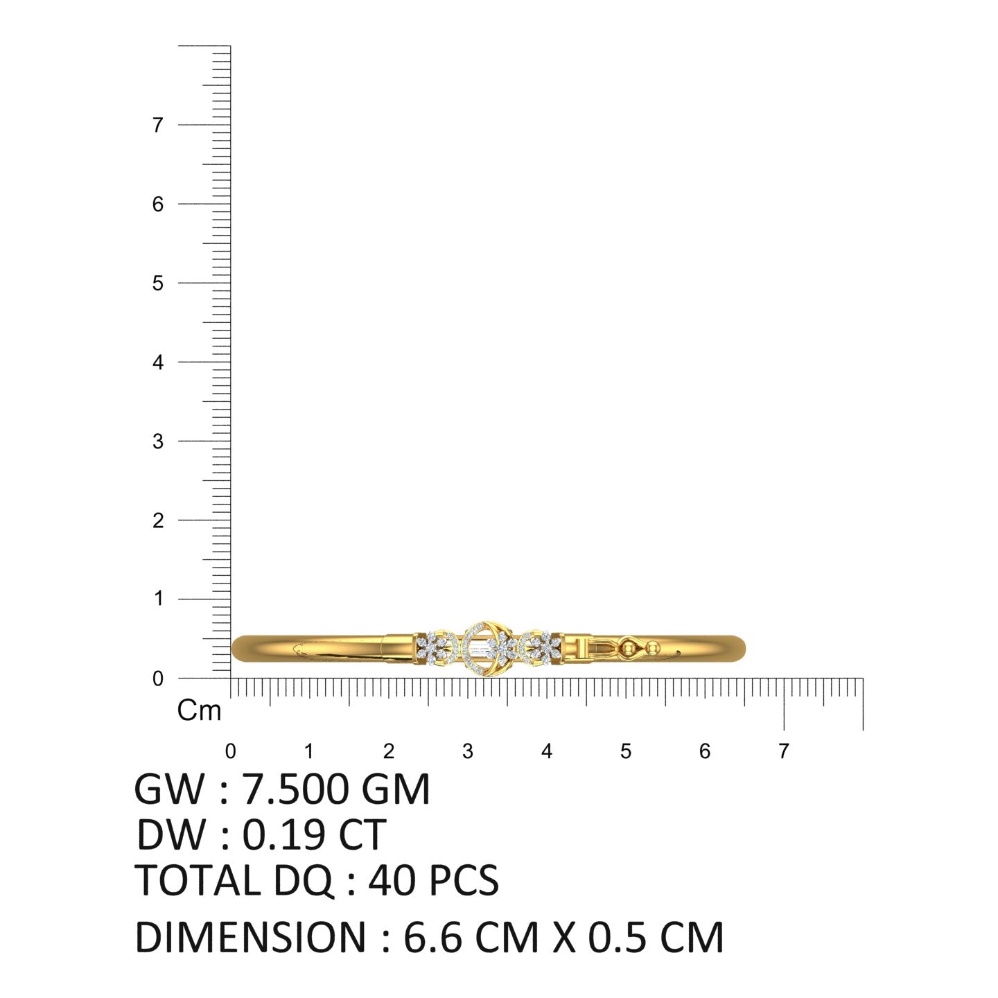 Celestial Bloom Diamond Noa Bangle