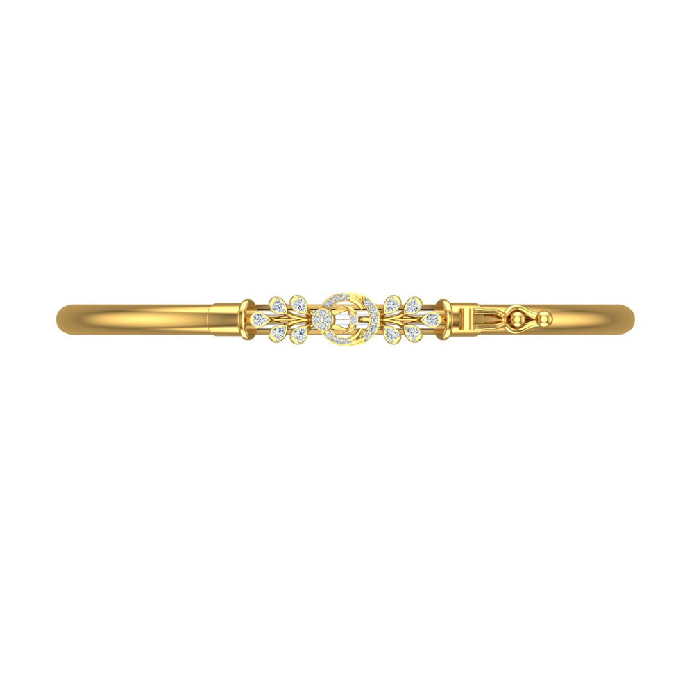 Whirling Foliage Diamond Noa Bangle