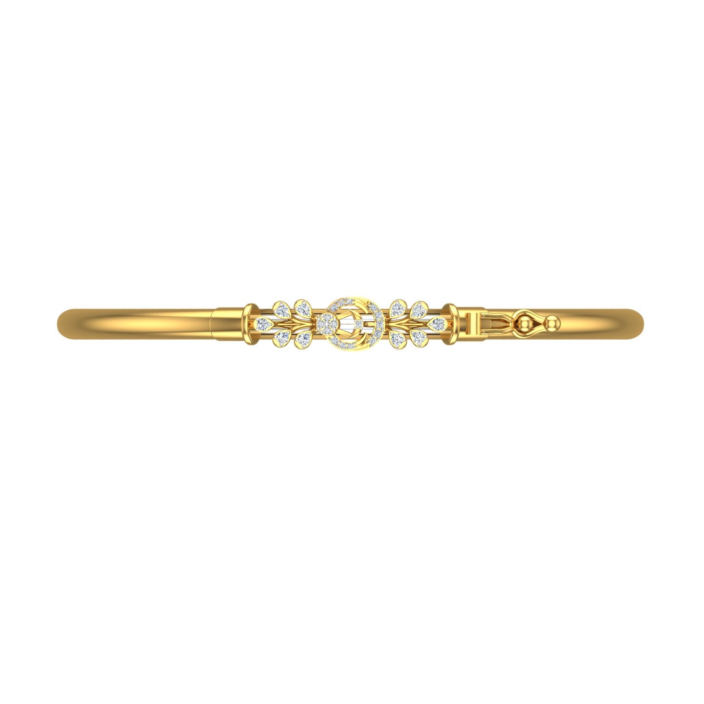 Whirling Foliage Diamond Noa Bangle