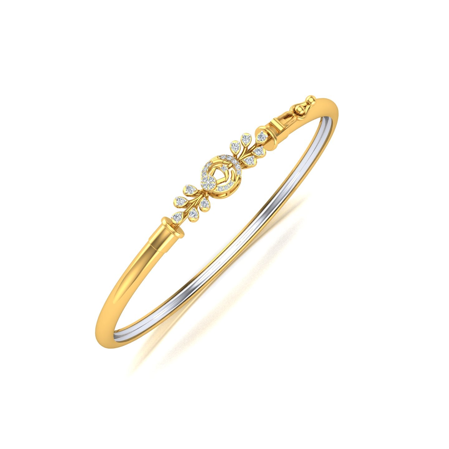 Whirling Foliage Diamond Noa Bangle