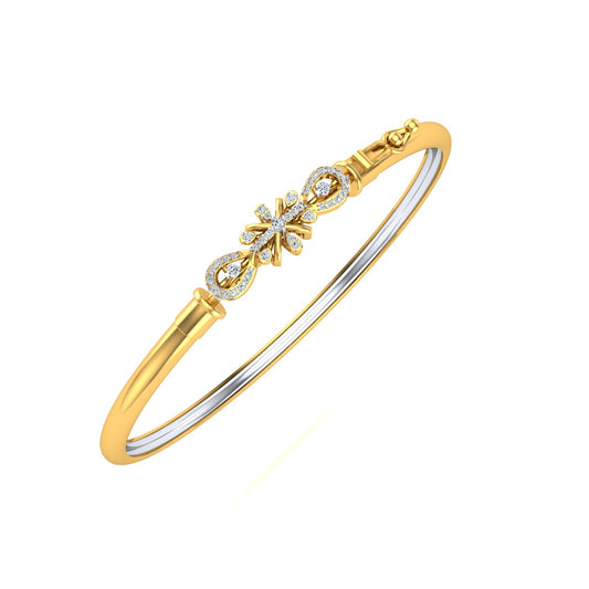 Glimmering Infinity Sunburst Diamond Noa Bangle