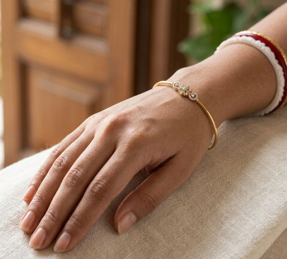 Infinity Bloom Diamond Openable Kada