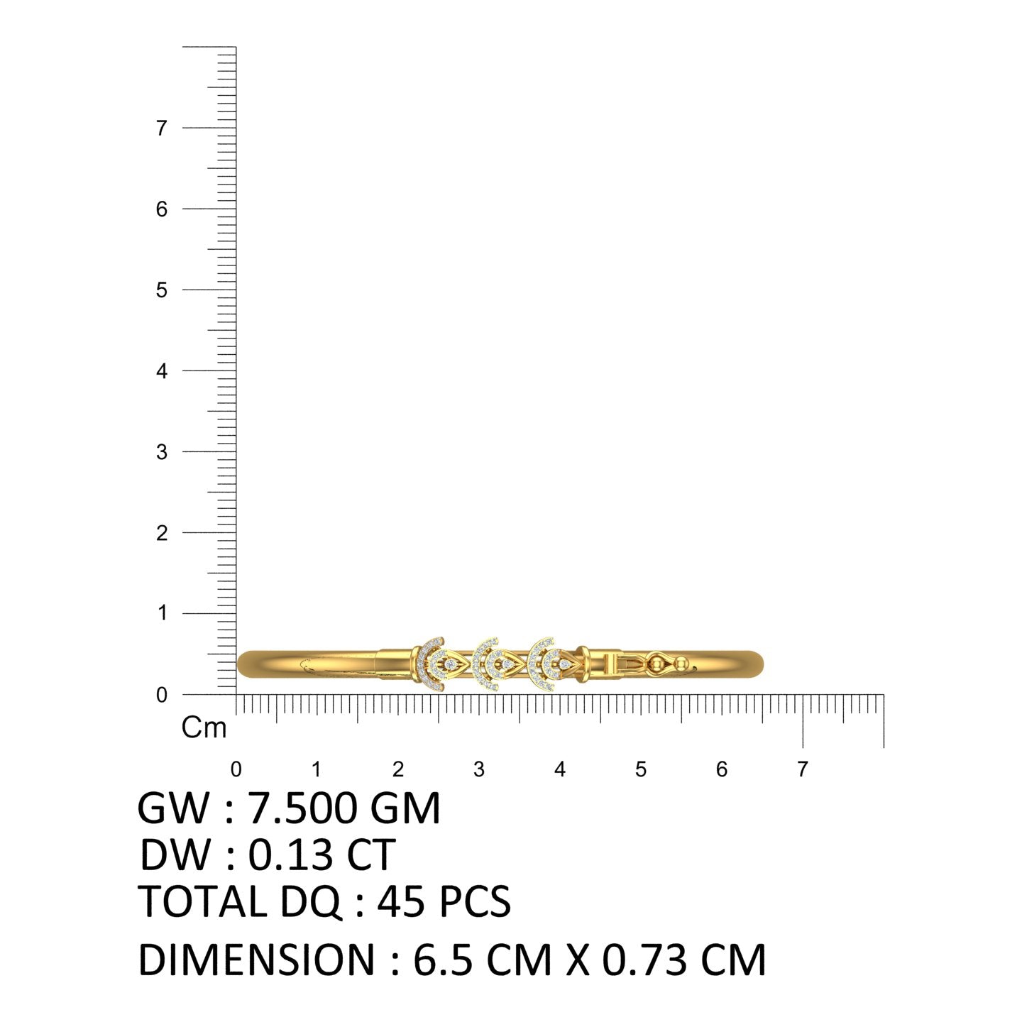 Paisley Trilogy Diamond Noa Bangle