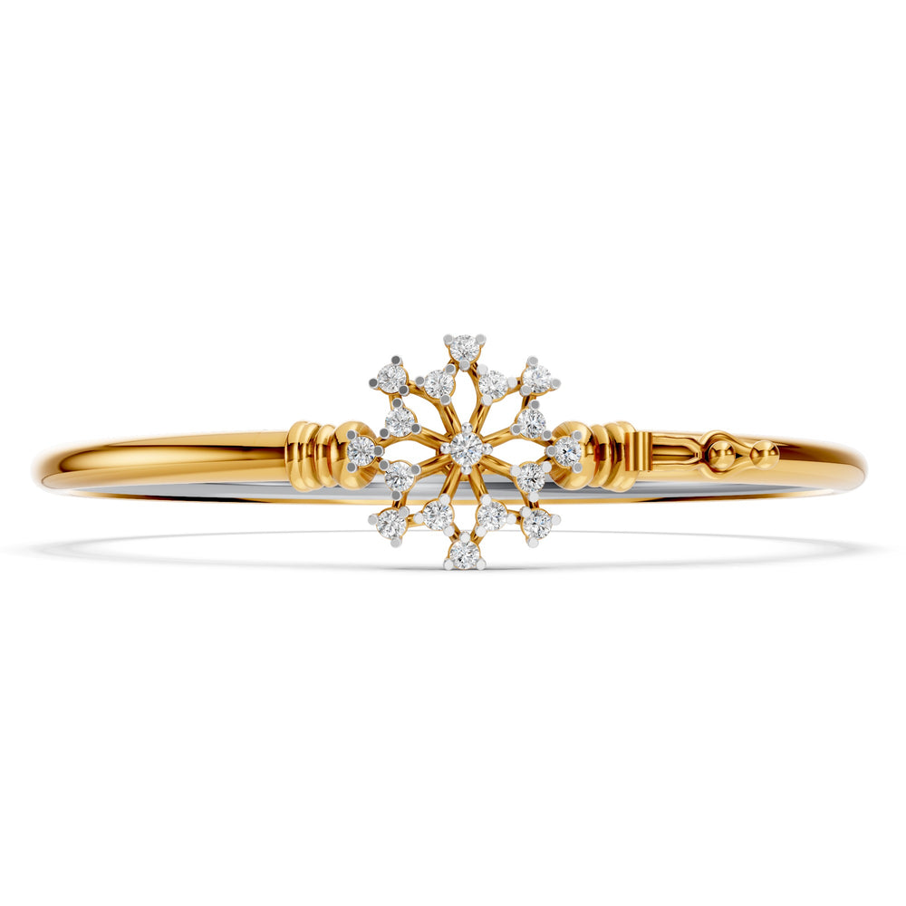 Celestial Bloom Diamond Bangle