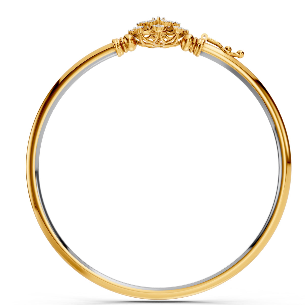 Celestial Bloom Diamond Bangle