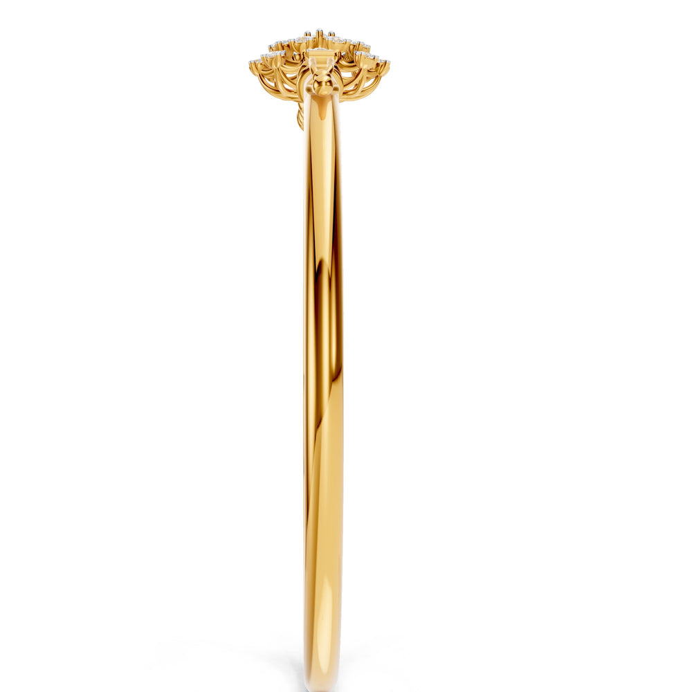 Celestial Bloom Diamond Bangle
