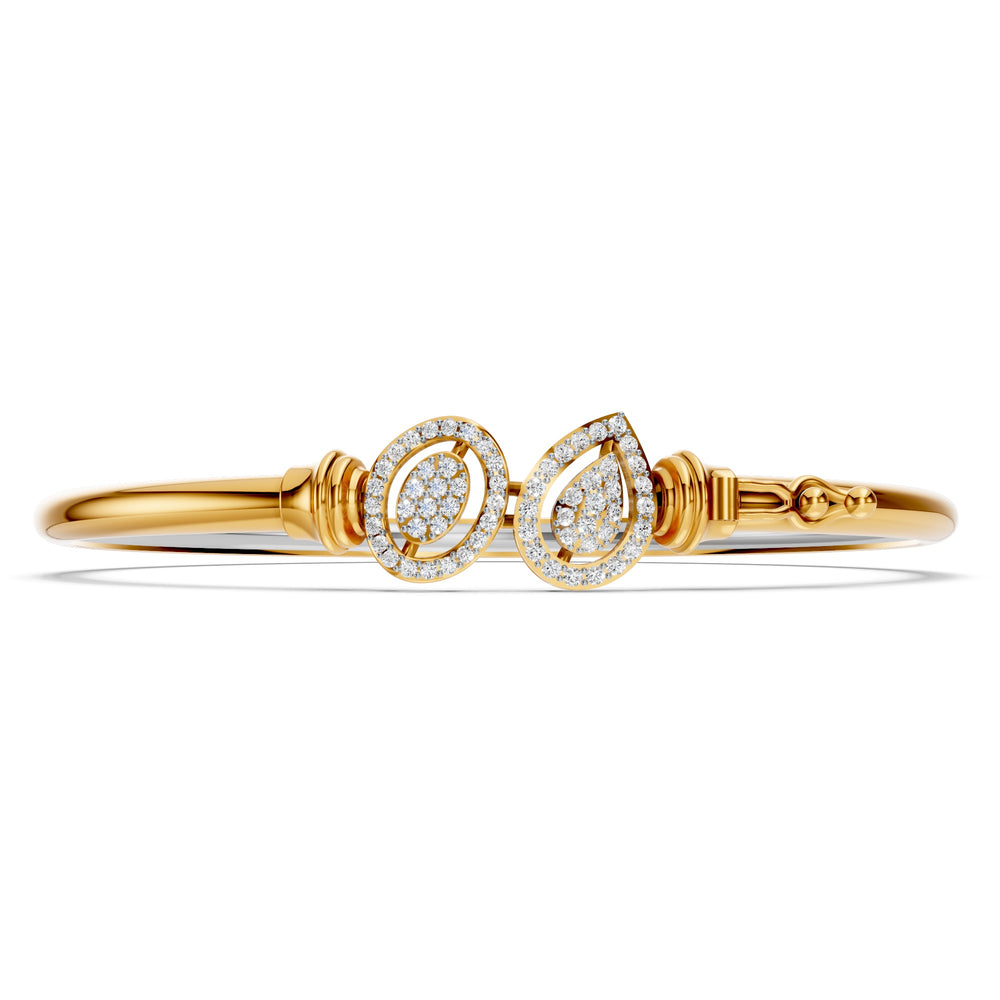 Twin Aura Diamond Bangle