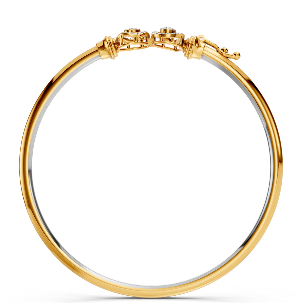 Twin Aura Diamond Bangle