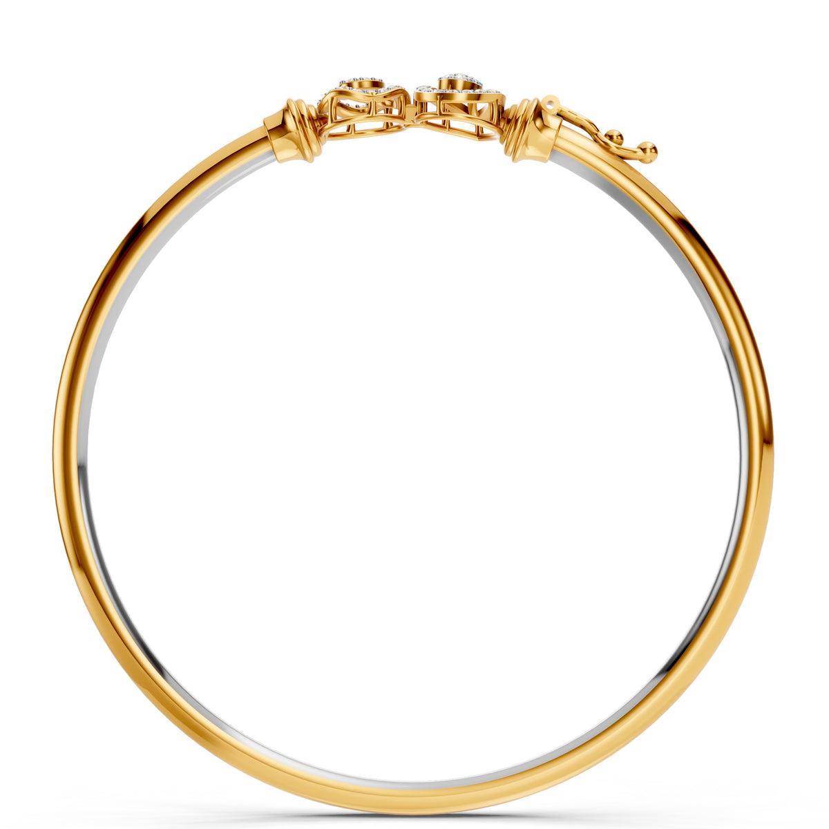 Twin Aura Diamond Bangle