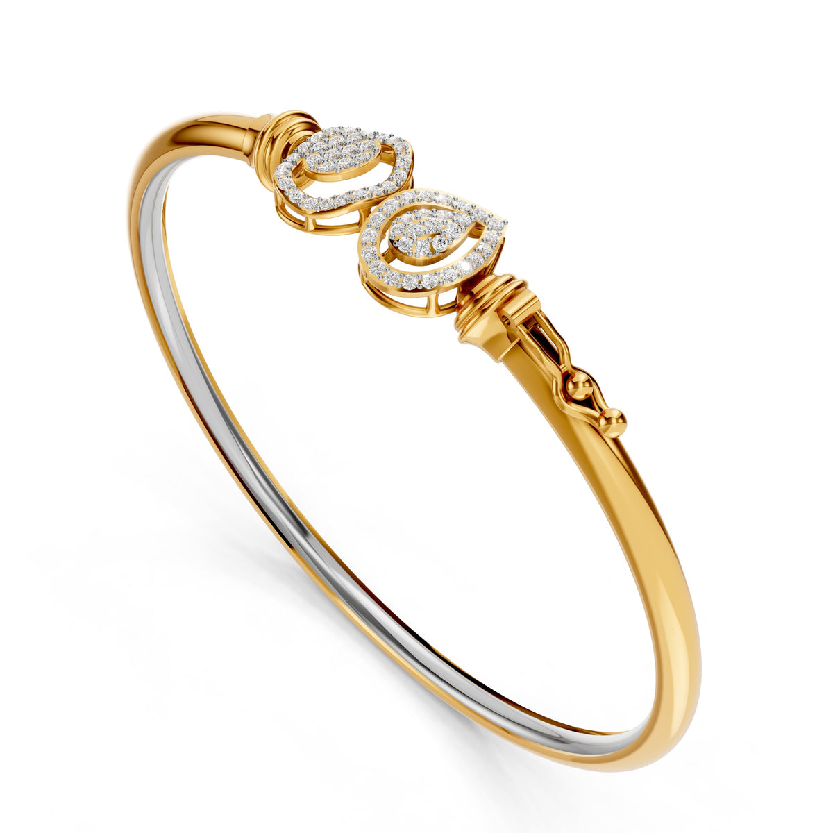 Twin Aura Diamond Bangle