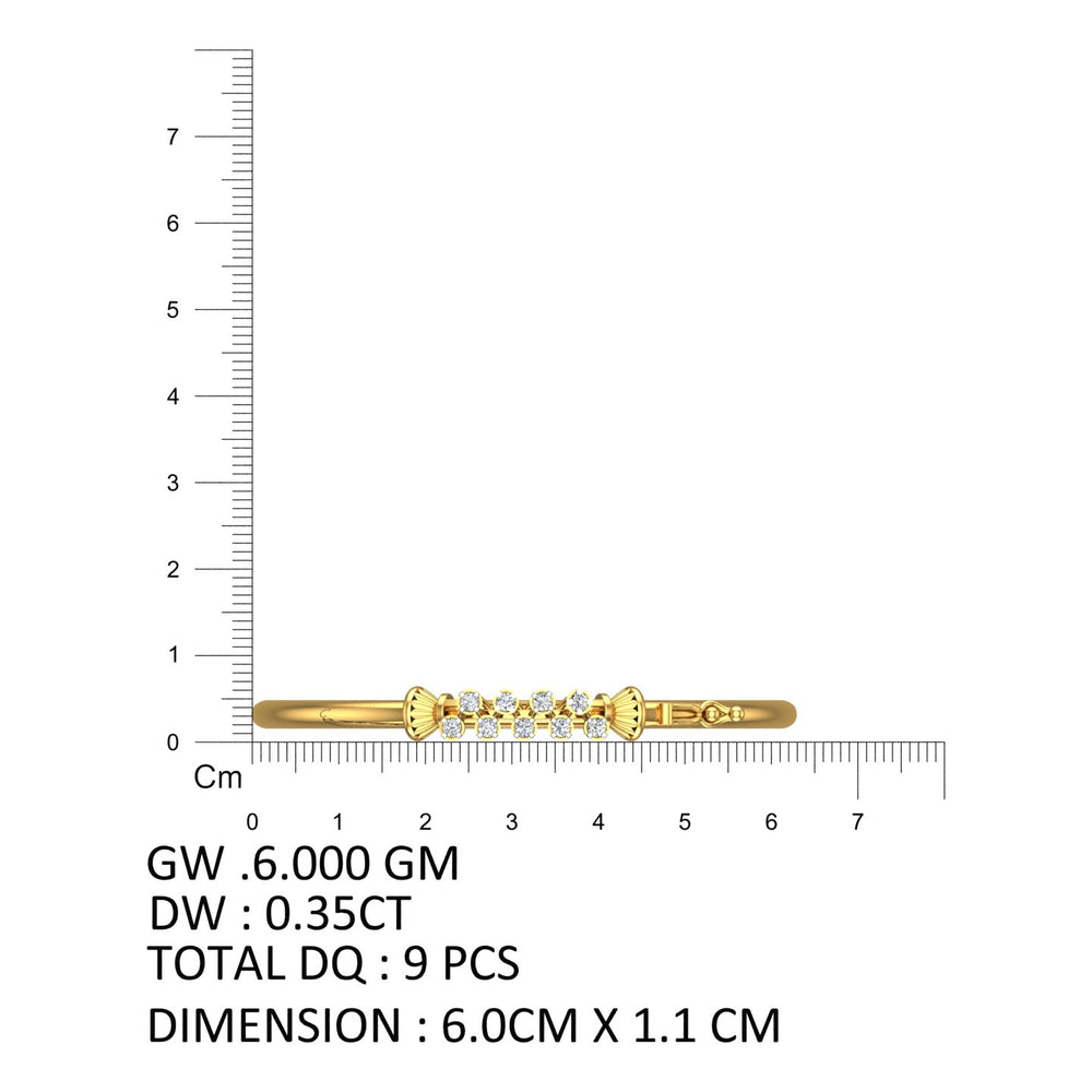 Rhythm Row Diamond Bangle