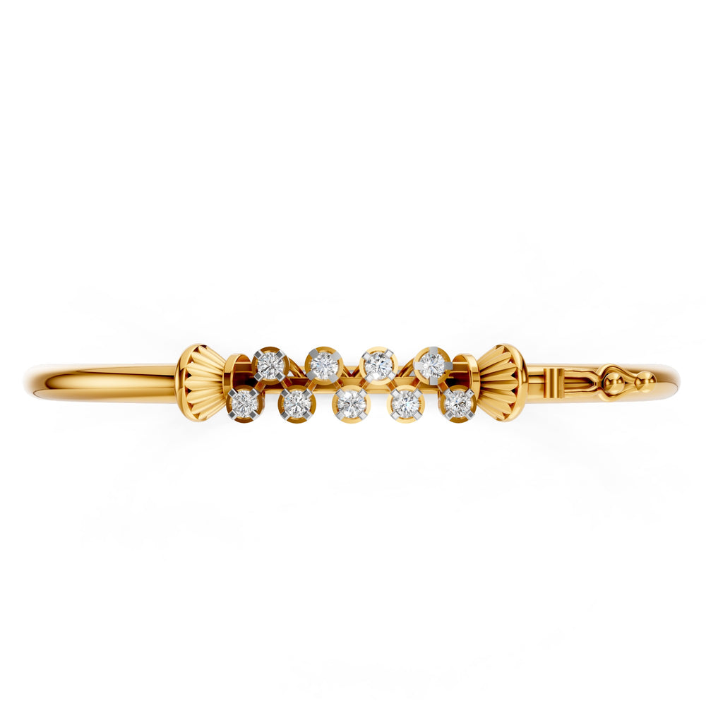 Rhythm Row Diamond Bangle