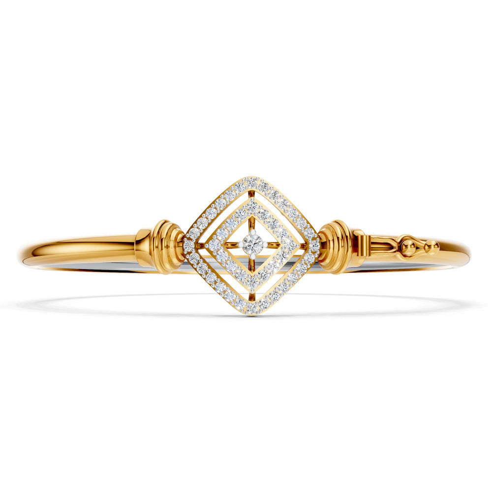 Infinity Square Diamond Bangle