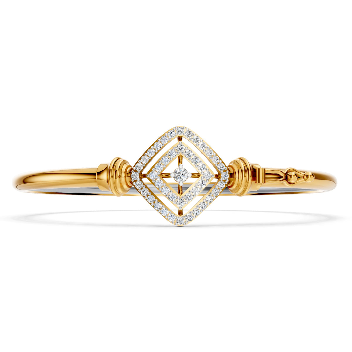 Infinity Square Diamond Bangle