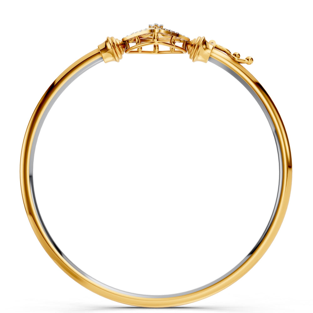 Infinity Square Diamond Bangle