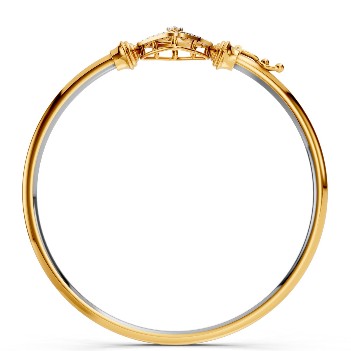 Infinity Square Diamond Bangle