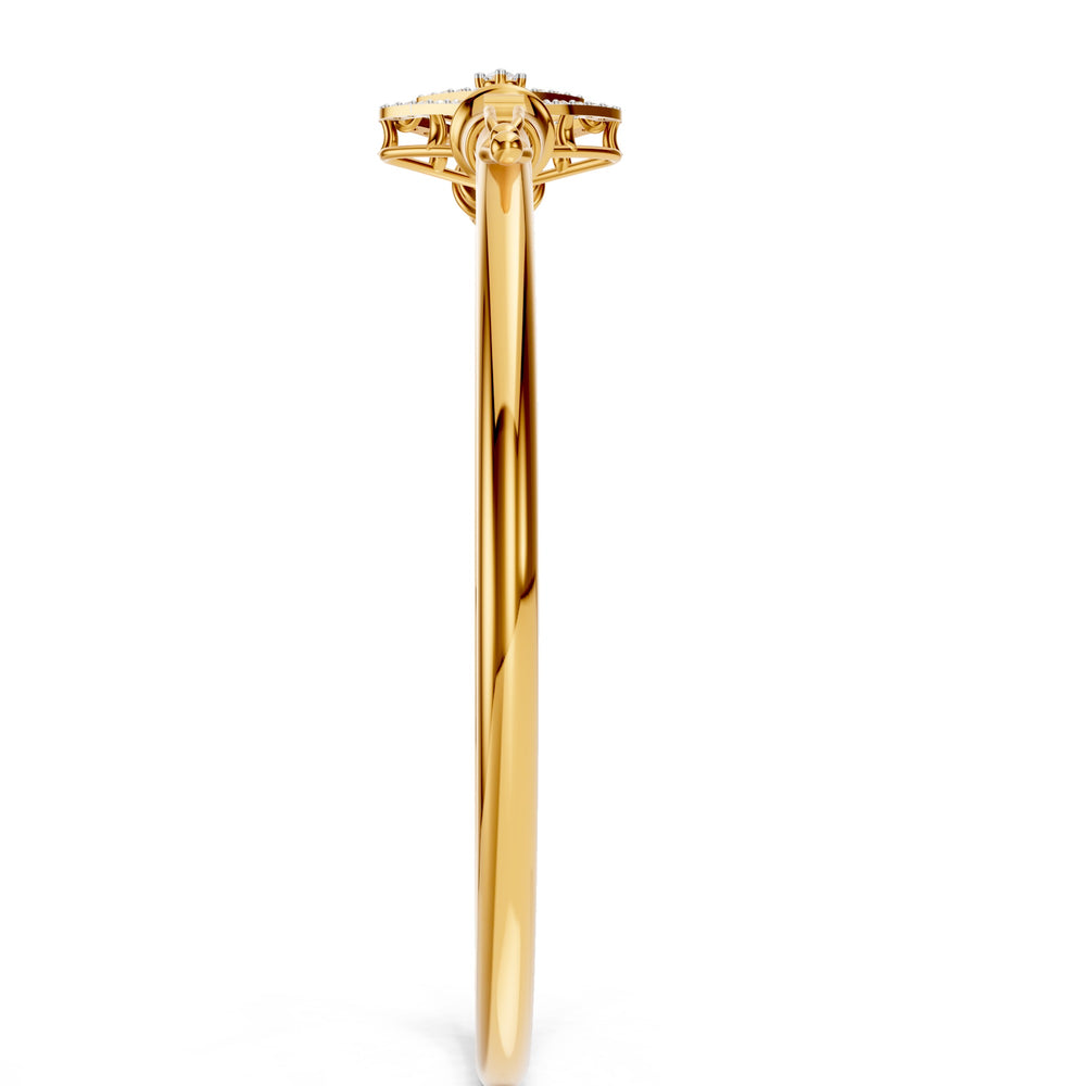 Infinity Square Diamond Bangle