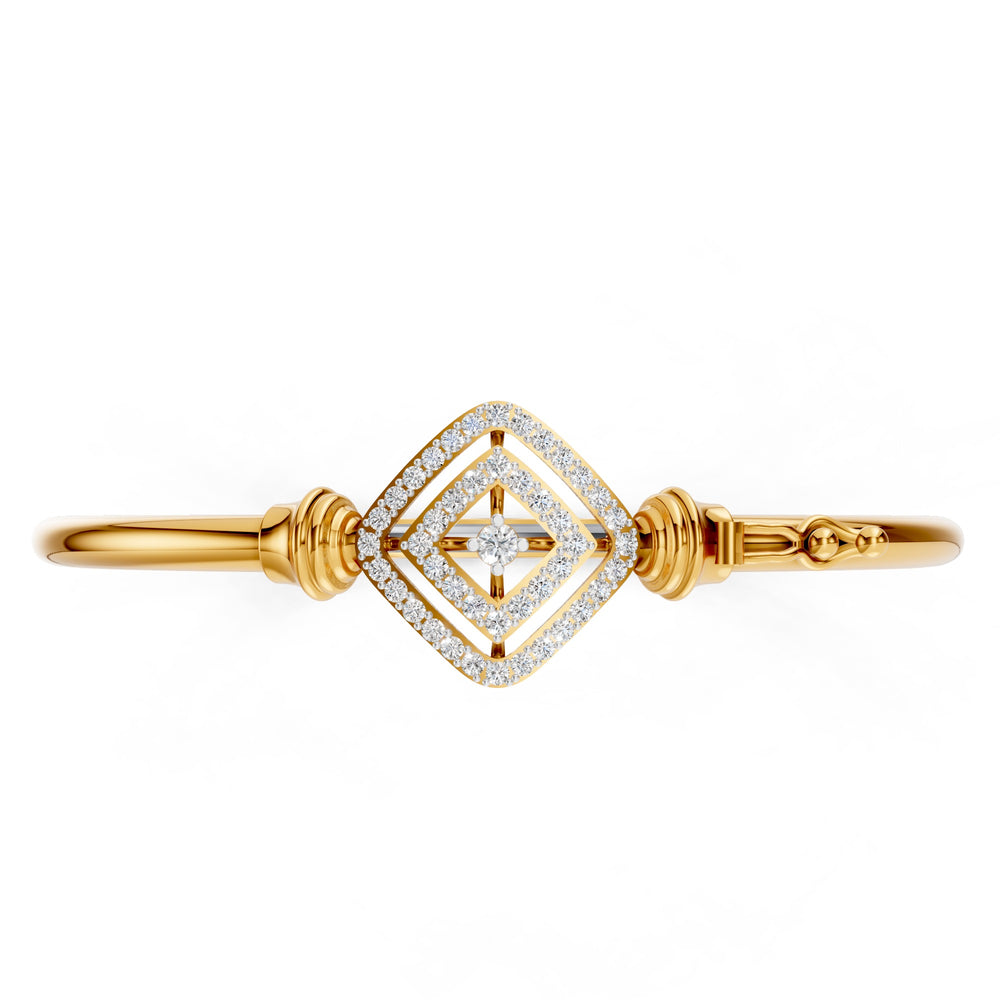 Infinity Square Diamond Bangle