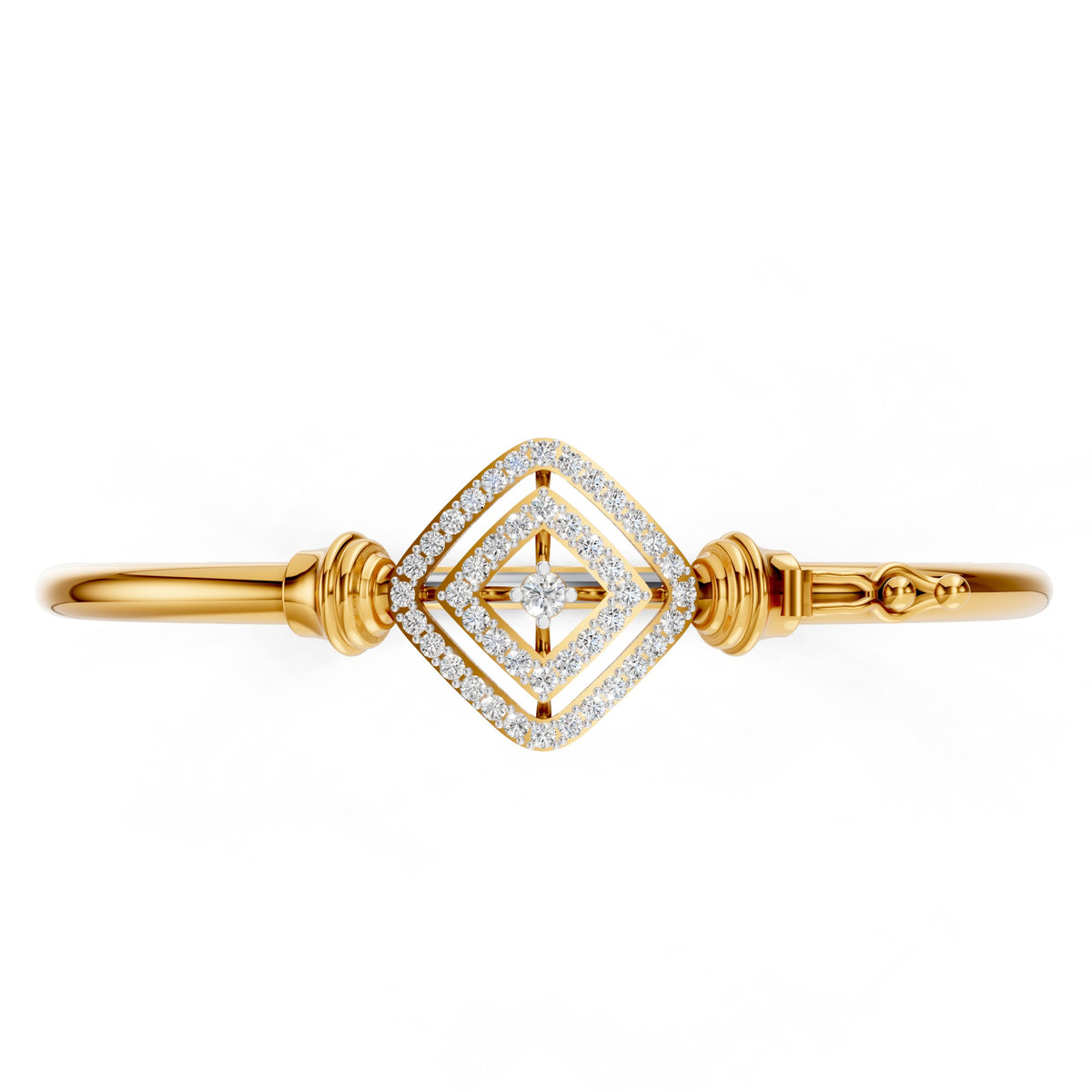 Infinity Square Diamond Bangle