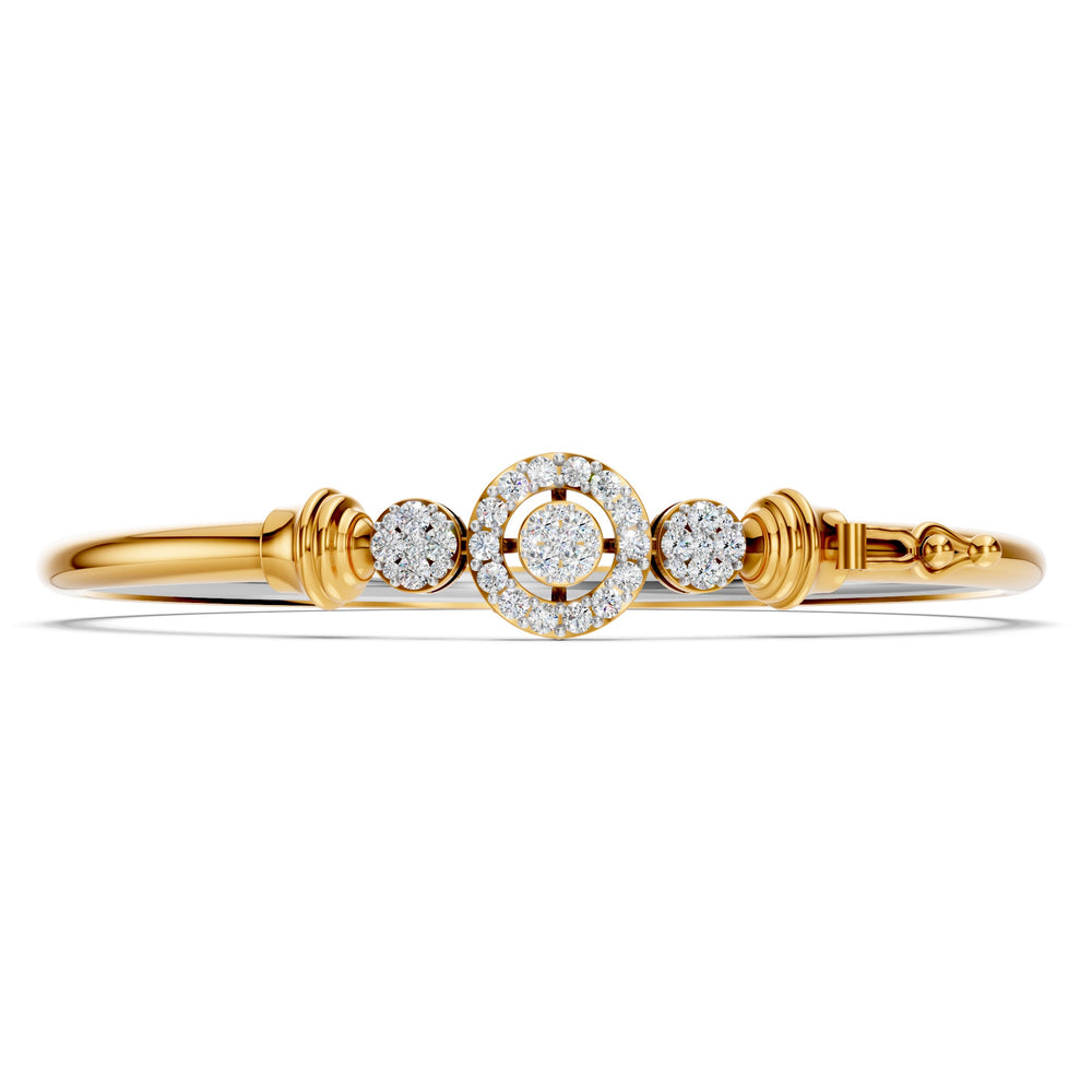 Orbit Bloom Diamond Bangle