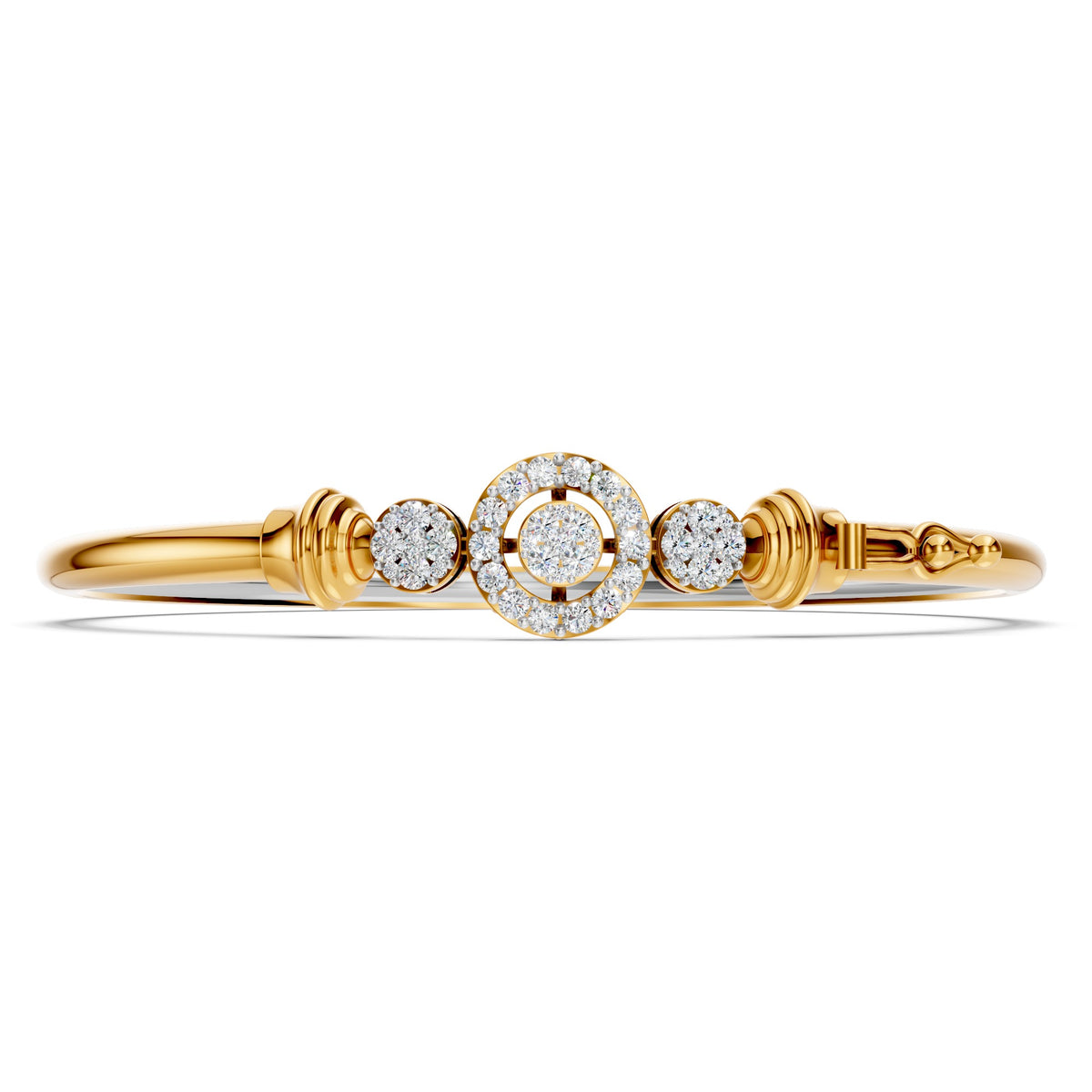 Orbit Bloom Diamond Bangle