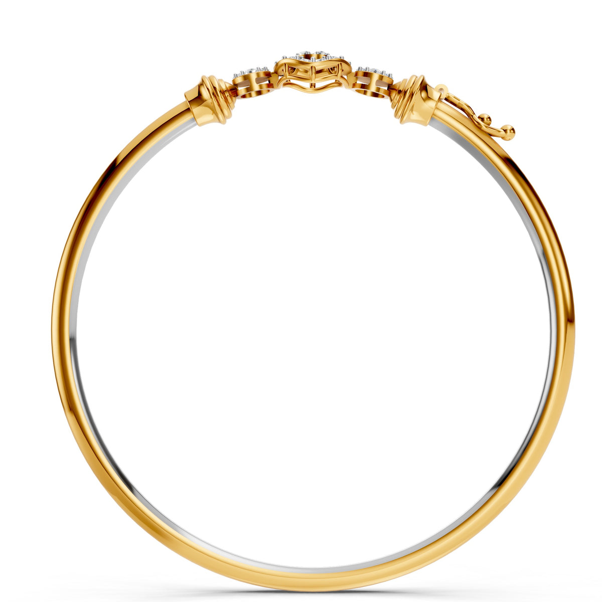 Orbit Bloom Diamond Bangle