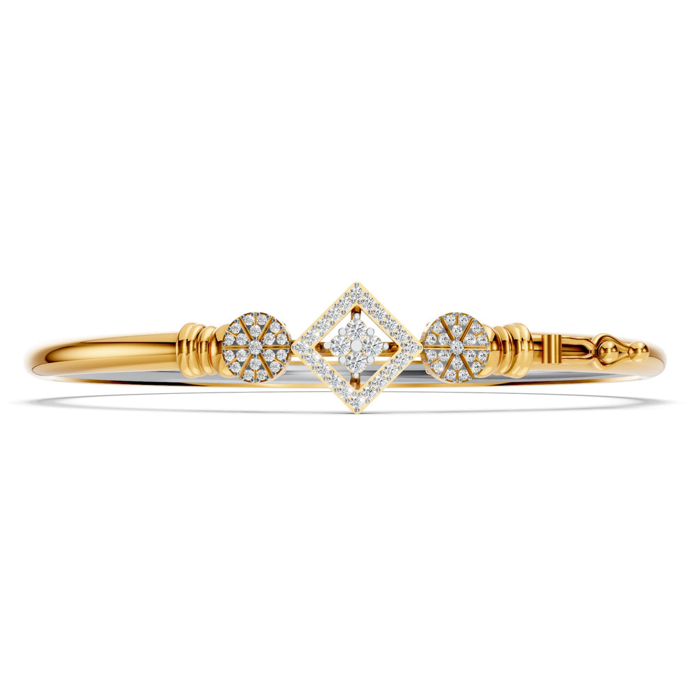 Geo Radiance Diamond Bangle