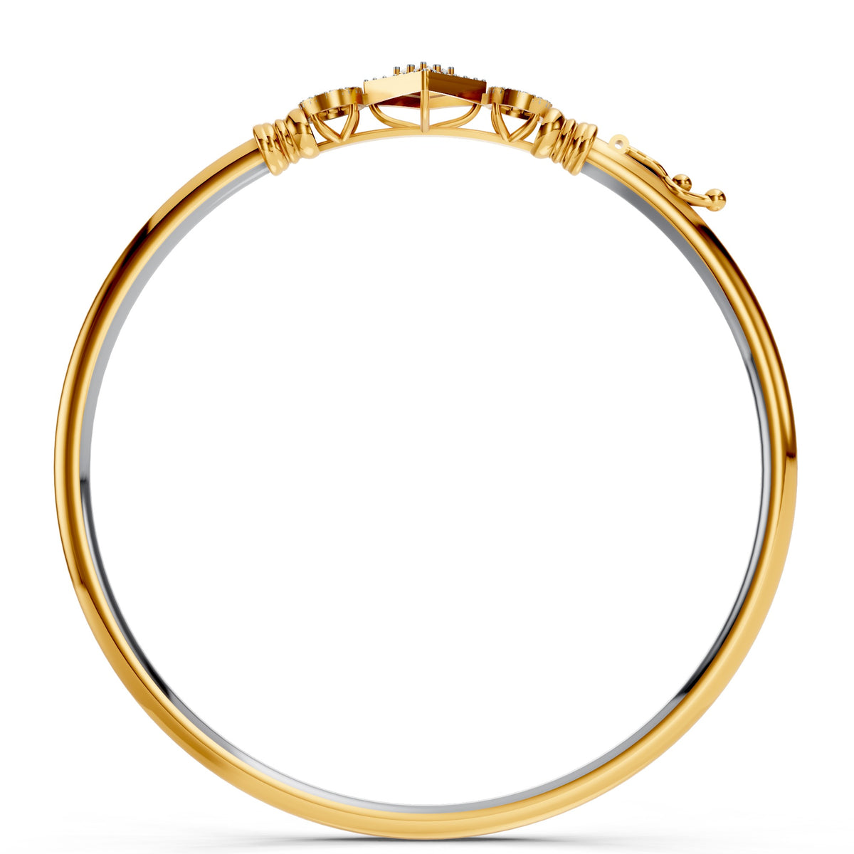 Geo Radiance Diamond Bangle