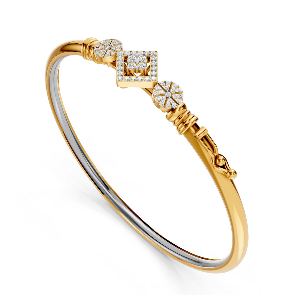 Geo Radiance Diamond Bangle