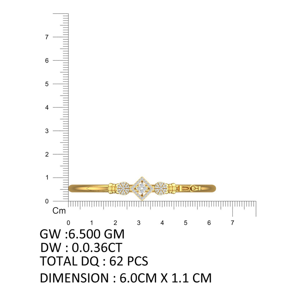Geo Radiance Diamond Bangle