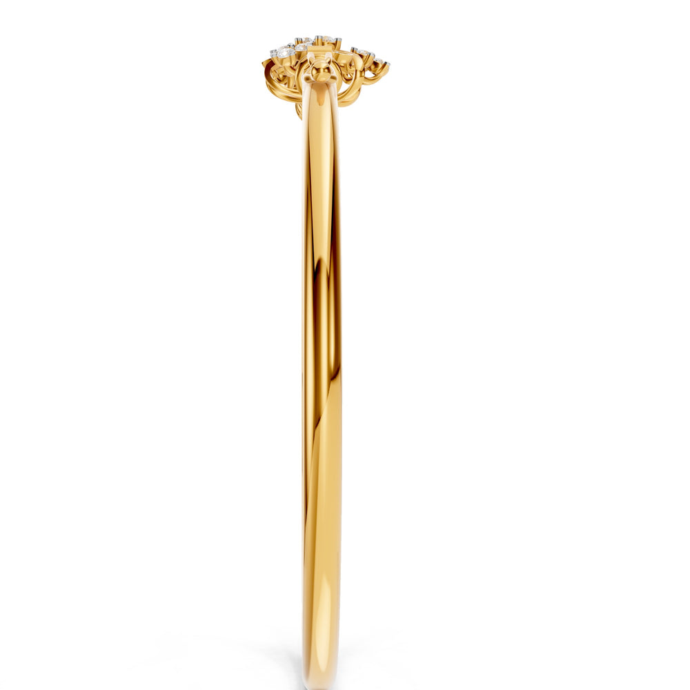 Royal Peacock Bloom Diamond Bangle