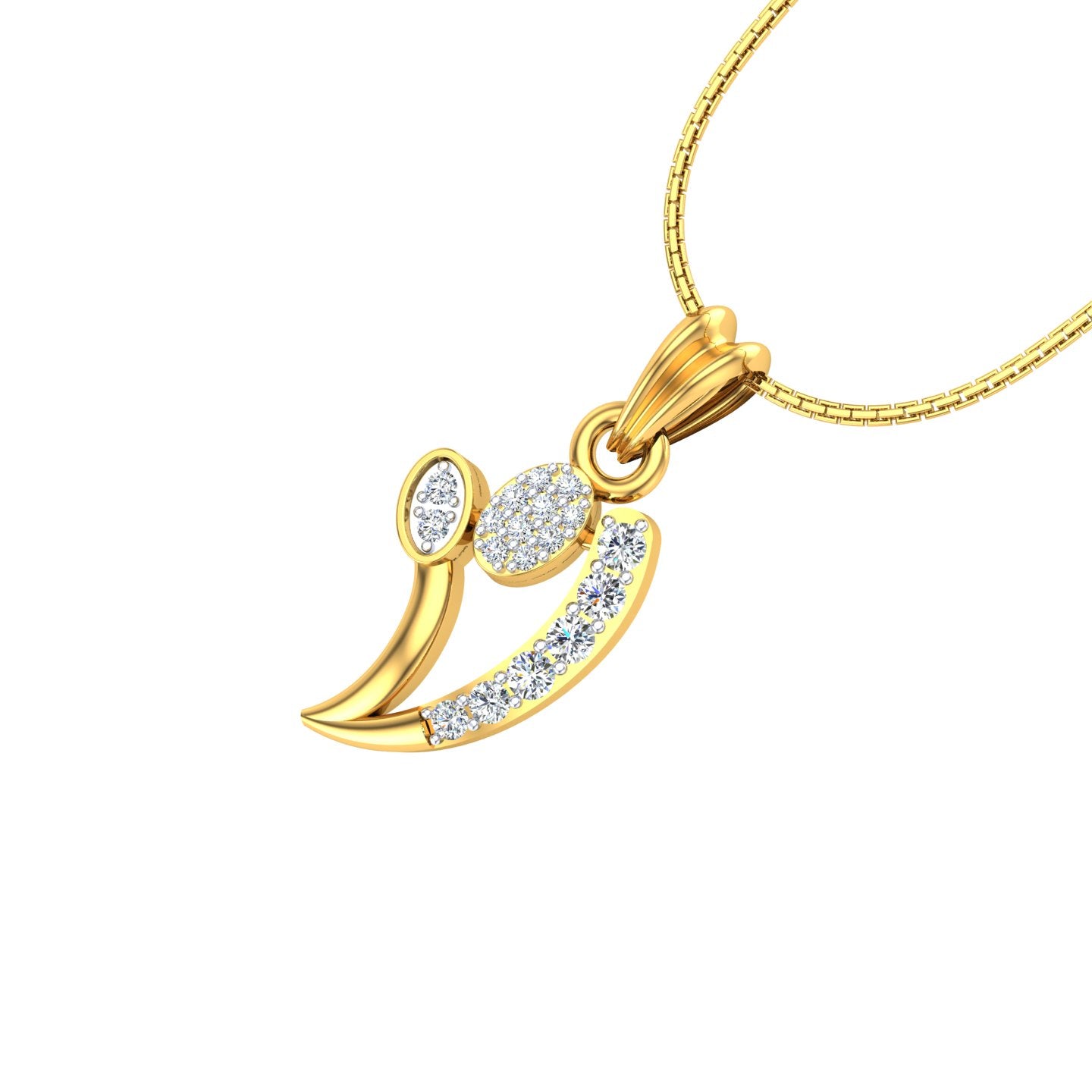 The Radiant Budding Leaf Pendant