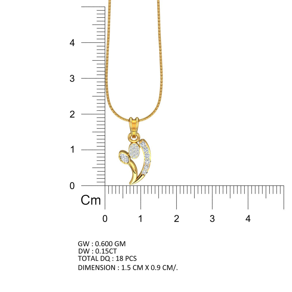 The Radiant Budding Leaf Pendant
