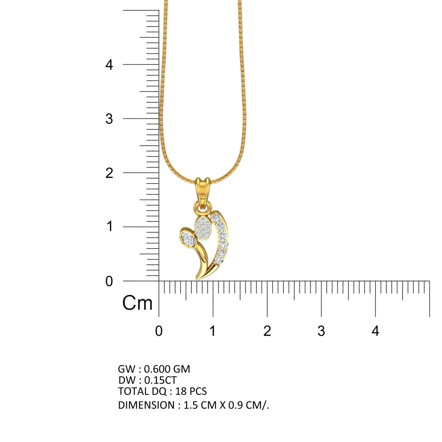 The Radiant Budding Leaf Pendant