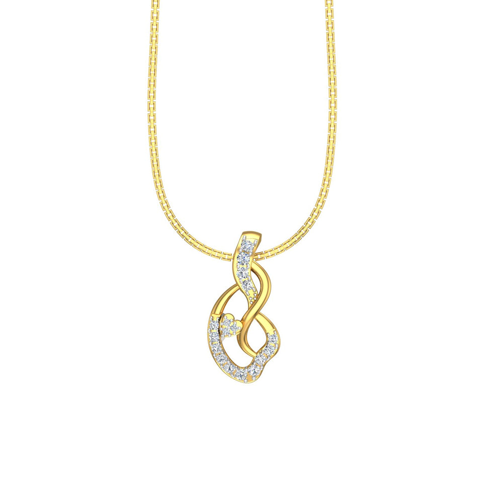 The Interlocking Aura Wave Pendant
