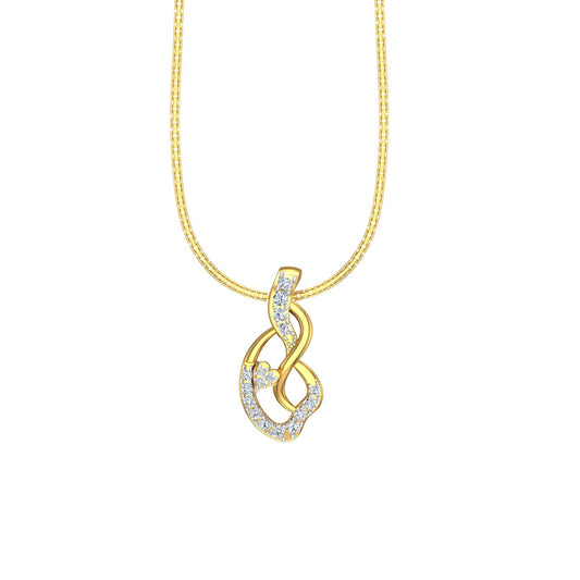 The Interlocking Aura Wave Pendant