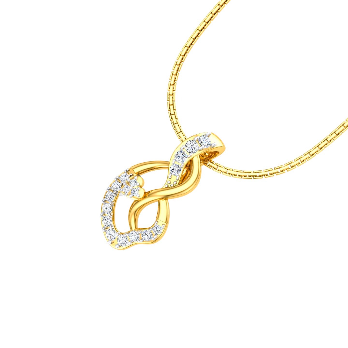 The Interlocking Aura Wave Pendant