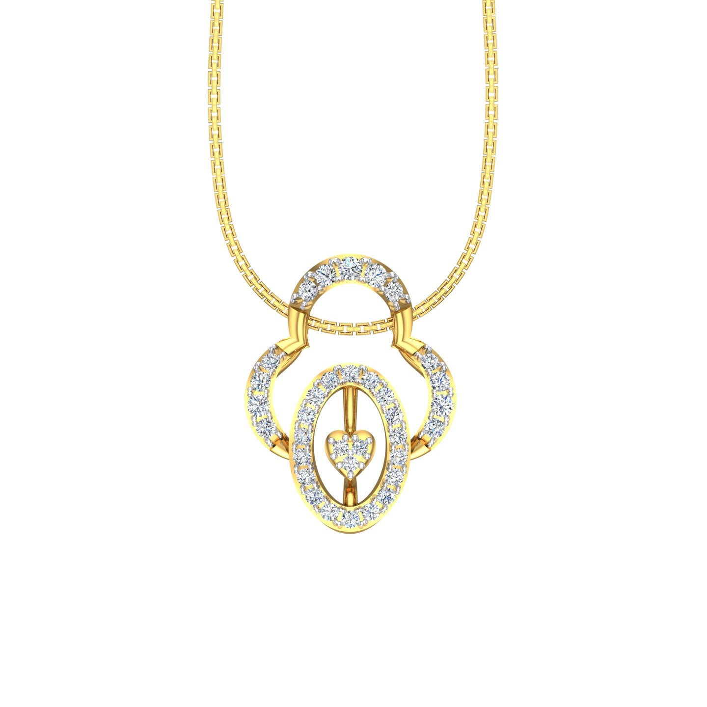 The Imperial Padlock Heart Pendant