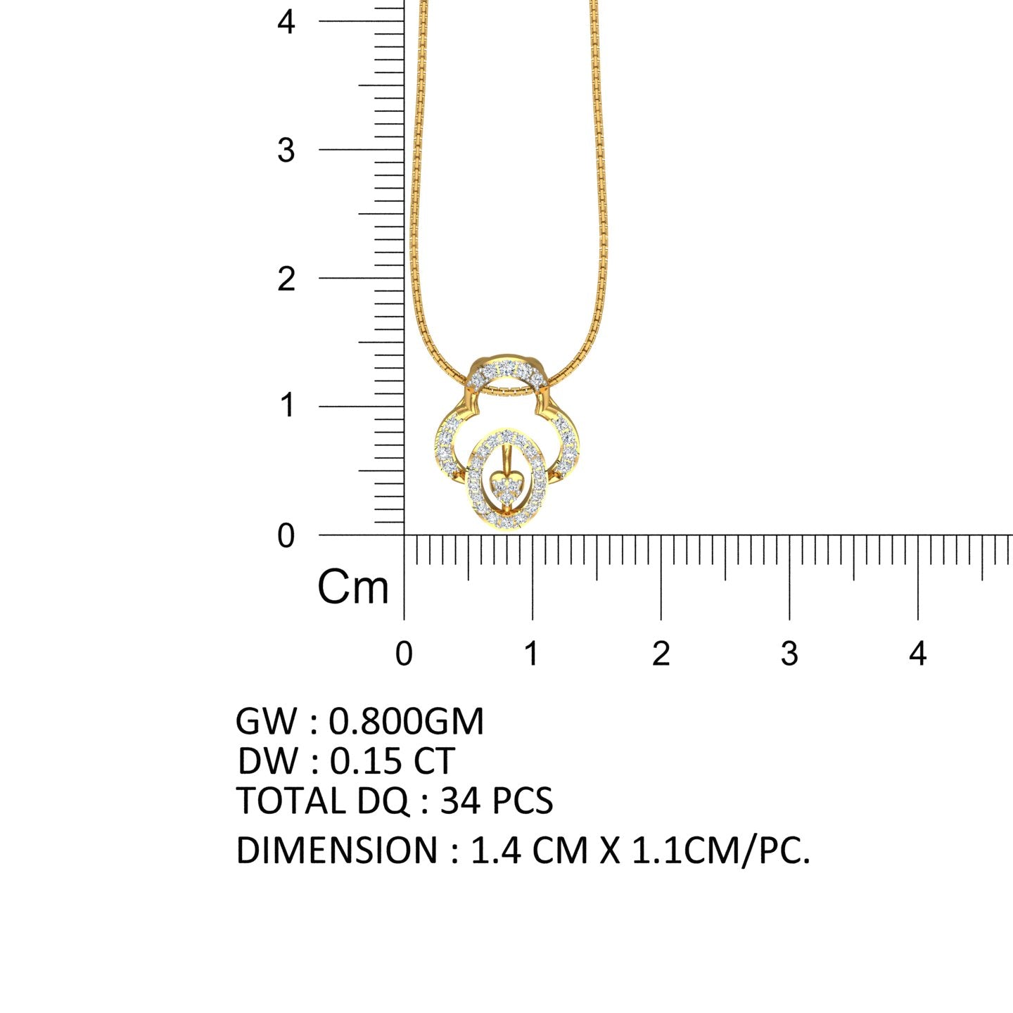 The Imperial Padlock Heart Pendant