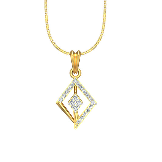 The Luxe Dual-Kite Diamond Pendant