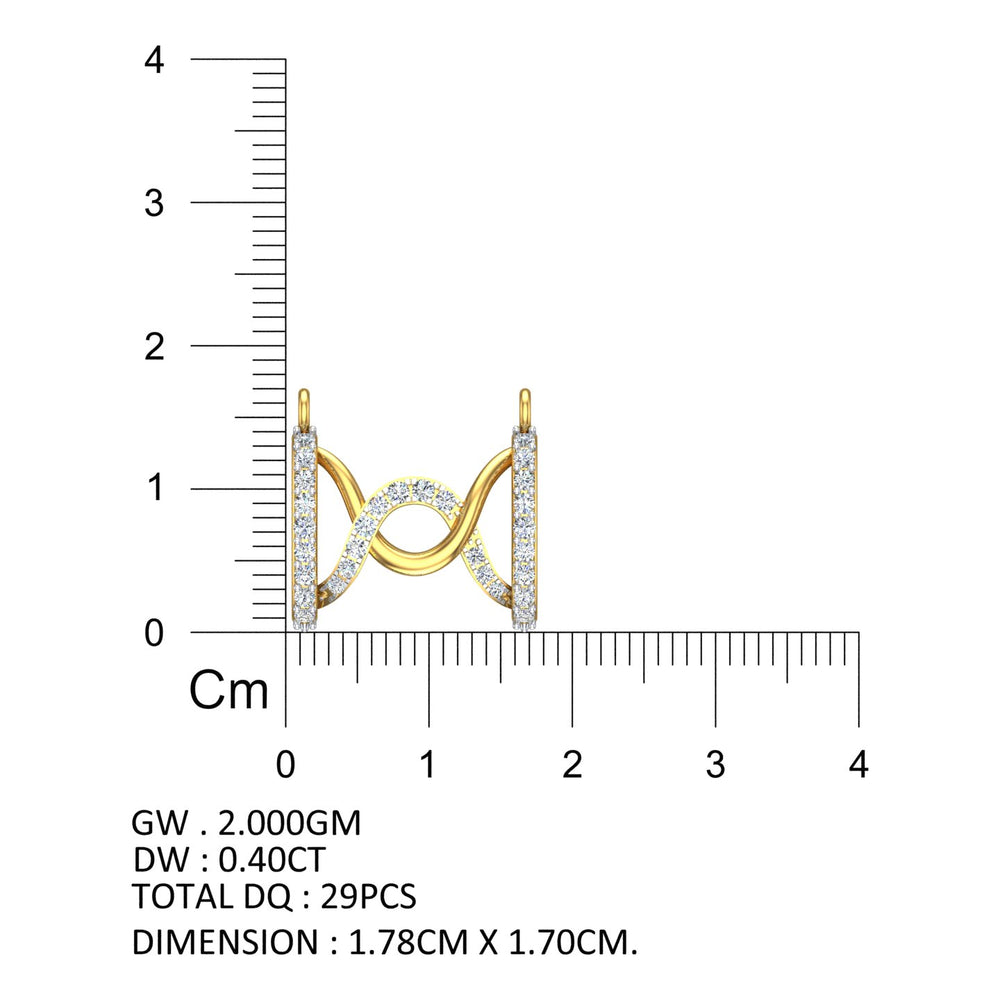 Infinity Wave Diamond Mangalsutra