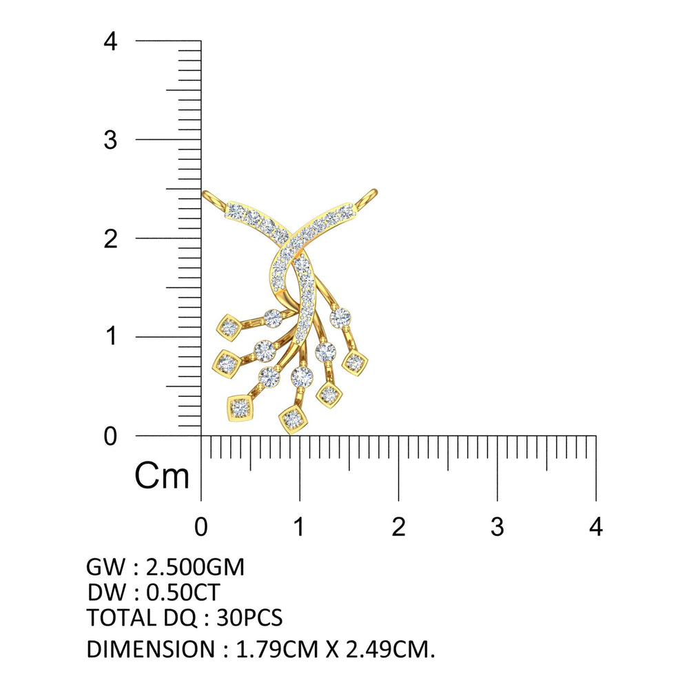 Royal Cascade Diamond Mangalsutra