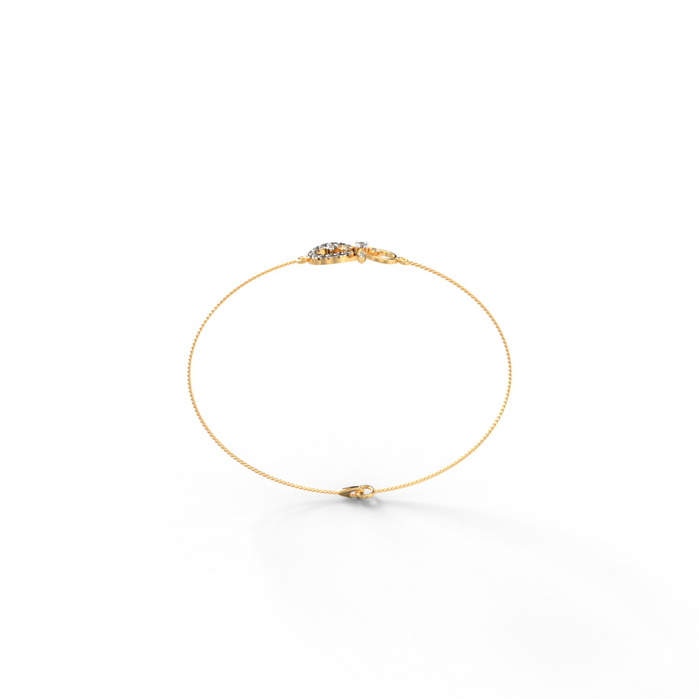 Bloom Loop Diamond Chain Bracelet