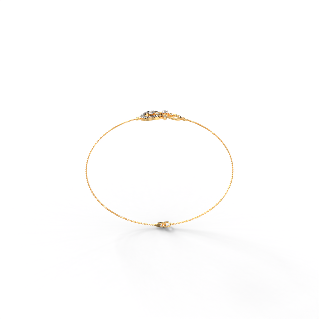 Bloom Loop Diamond Chain Bracelet
